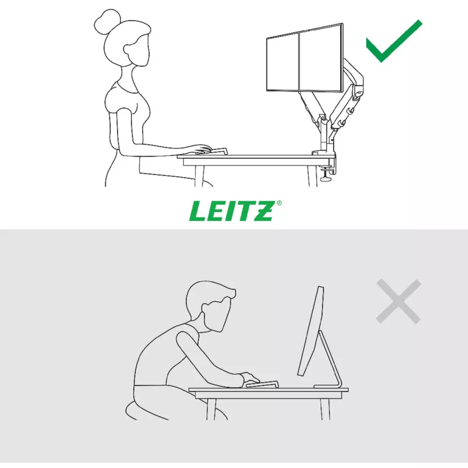 Leitz Ergo bras d'écran à faible...