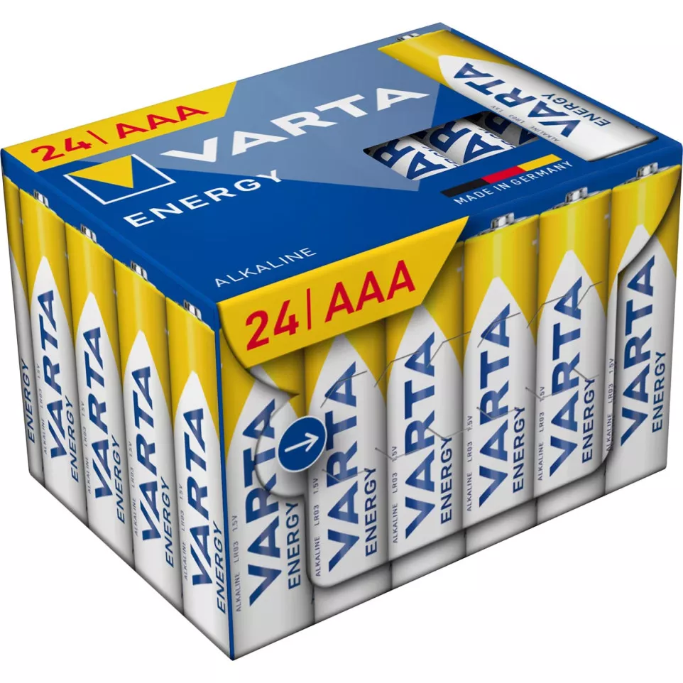 Varta Energy AAA Batteries pack of 24...