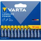 Varta Longlife Power AAA Batteries, Pack of 12