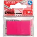 OFFICE products index, 25 x 43 mm, sachet suspendu de 50 pièces, rose
