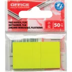 Office Products Index, 25 x 43 mm, Hanging Pouch of 50 Pieces, Yellow