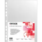 Clear Plastic Punched Pockets A4 50 Micron Smooth Pack of 100