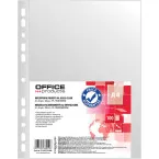OFFICE products pochette perforée, A4, 30 microns, lisse, paquet de 100 pièces