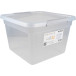 DONAU Home boîte de rangement, 32 litres, transparent