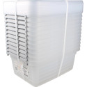 DONAU Home boîte de rangement, 12,5 litres, transparent