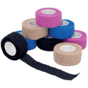 Q-CONNECT bandage pour les doigts, 2,5 cm x 4,5 m, boîte de 8 rouleaux en couleurs assorties
