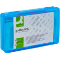Q-CONNECT pleisters, assortiment van 100 stuks, in  hersluitbare plastic box