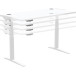 Fellowes Levado Height Adjustable Desk Frame, White