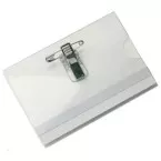 Badge avec clip combiné, ft 58 x 90 mm, boîte de 50 pièces