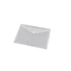 A4 Document Pockets Velcro Closure White Perforated Pack of 10