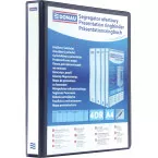 DONAU personaliseerbare ringmap, PP, ft A4, 4 D-ringen van 20 mm, zwart