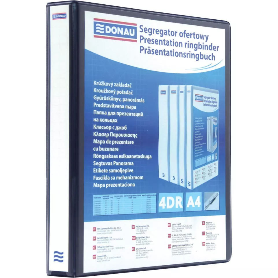 DONAU classeur à anneaux, PP, ft A4,...