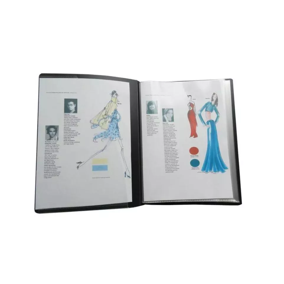 A5 Document Wallet, 20 Pockets, Black