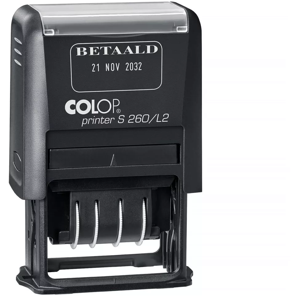 Colop tekststempel met datum Printer...