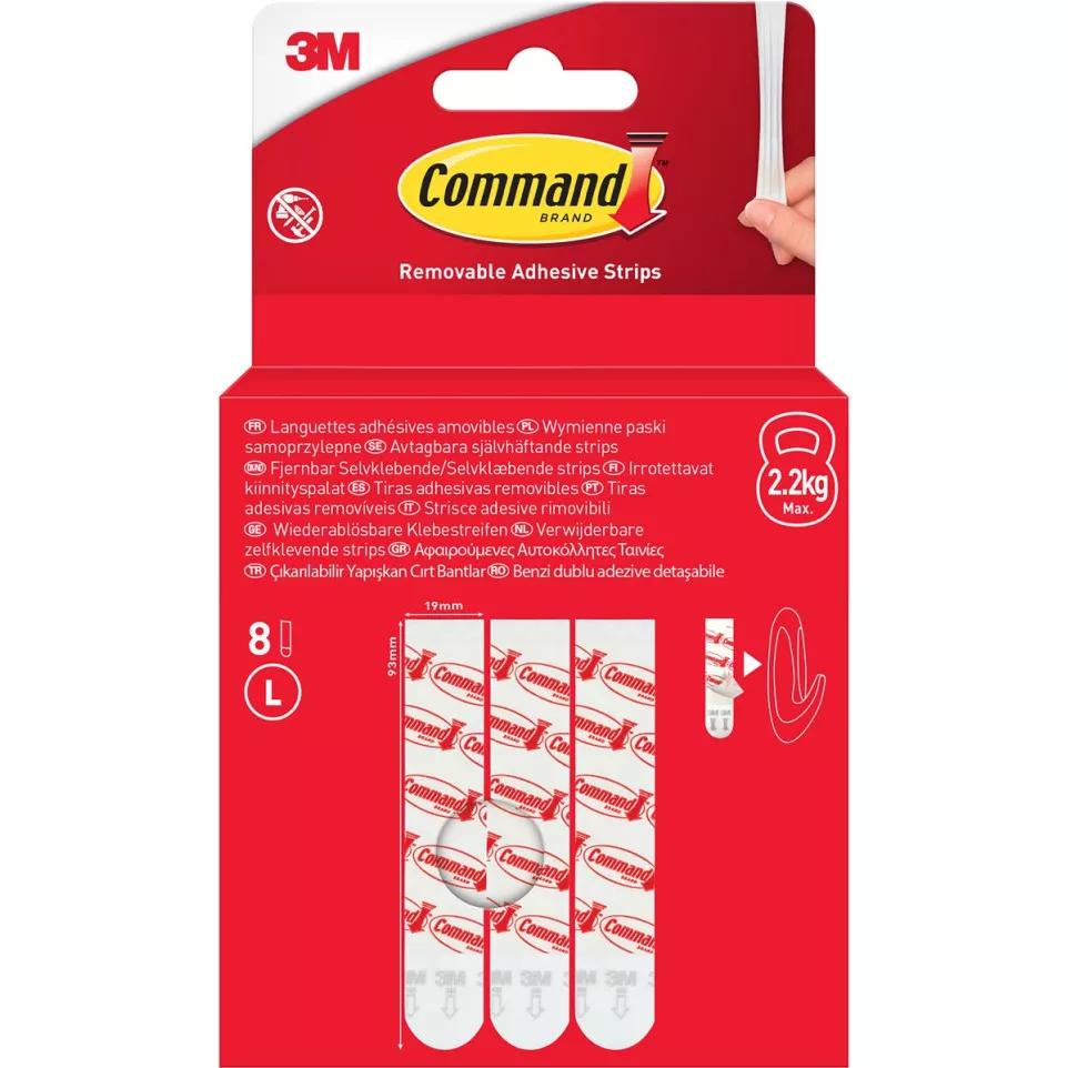 Command White Large Adhesive Strips...