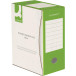 Q-CONNECT boîte à archive, A4, dos 15 cm, en carton de 400 g/m², blanc-vert