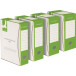 Q-Connect archive box A4 spine 10 cm cardboard 400 gsm white-green