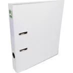Q-CONNECT classeur, pour ft A4, en carton recouvert de PP, avec bord de protection, dos de 5 cm, blanc