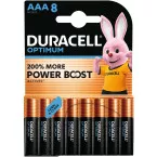 Duracell Optimum Alkaline AAA Batteries 8 Pack