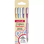 Uni-ball Signo Pastel Gel Rollerball Pens Medium Tip Assorted Colors Pack of 5