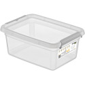 DONAU Home boîte de rangement, 4,5 litres, transparent