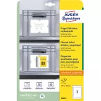 Avery étiquette de positionnement pré-imprimée, ft 220 x 160 mm, blanc, paquet de 5 étiquettes