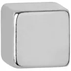 MAUL Neodymium Cube Magnets 10 x 10 x 10 mm 1.6 kg Strength Silver Pack of 10 for Glass Boards