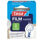 Tesafilm papier tape, ft 19 mm x 10 m, transparant