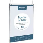 Europel Document Display Stand Portrait Wall Mount A3 Size