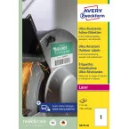 Avery Ultra Durable Waterproof Labels, 209 x 291 mm, Box of 50 Labels