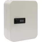 Armoire à clés avec serrure à combinaison, pour 30 clés, blanc