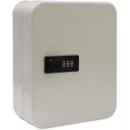 Sleutelkast met combinatieslot, voor 20 sleutels, wit
