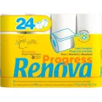 Renova Progress Toilet Paper, 2 Ply, 140 Sheets, Pack of 24 Rolls