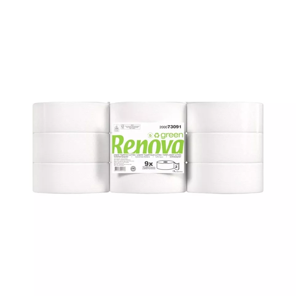 Renova Green Jumbo Toilet Paper 2-Ply...
