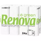 Renova Green Toilet Paper 2 Ply 160 Sheets per Roll Pack of 96 Rolls