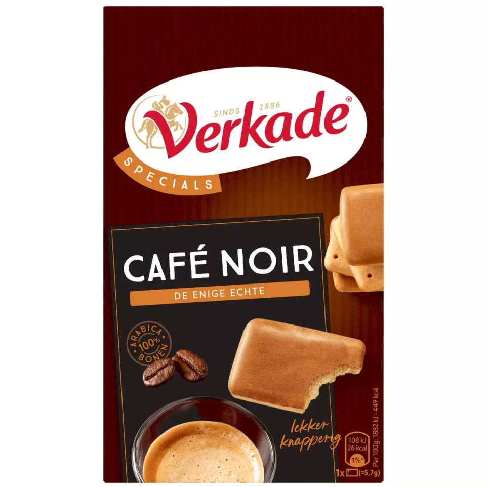 Verkade Cafe Noir koekjes, doos van...