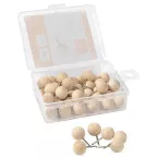 Nobo épingles d'affichage, boule en bois, boîte de 40 pièces