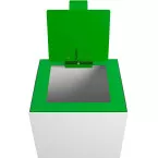 V-Part top met klep voor modulaire afvalbak 85 l en 90 l, groen