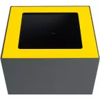 V-Part top voor modulaire afvalbak 85 l en 90 l, geel