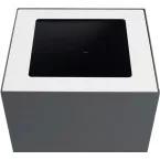 V-Part lid for modular waste bin 85 L and 90 L, white