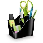 CEP Ellypse GreenSpirit plumier avec 4 compartiments, noir