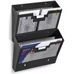 CEP First wandfolderhouder horizontaal, 1 vak, zwart