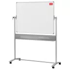 Nobo mobiel magnetisch whiteboard, kantelbaar, emaille, ft 120 x 90 cm