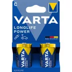 Varta Batterij Longlife Power C, blister van 2 stuks