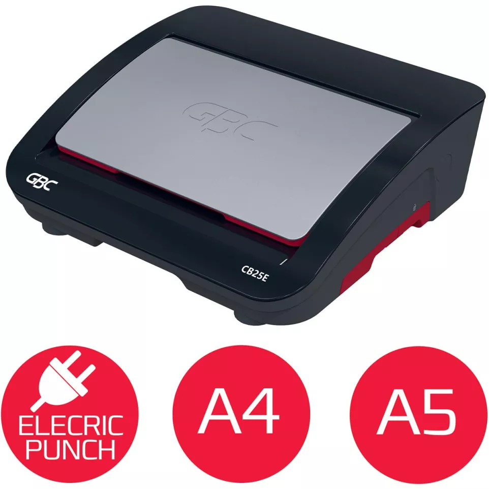 GBC CB25E CombBind Electric Punch and...