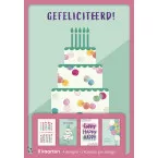 hallmark wenskaarten, gefeliciteerd, blister van 8 stuks