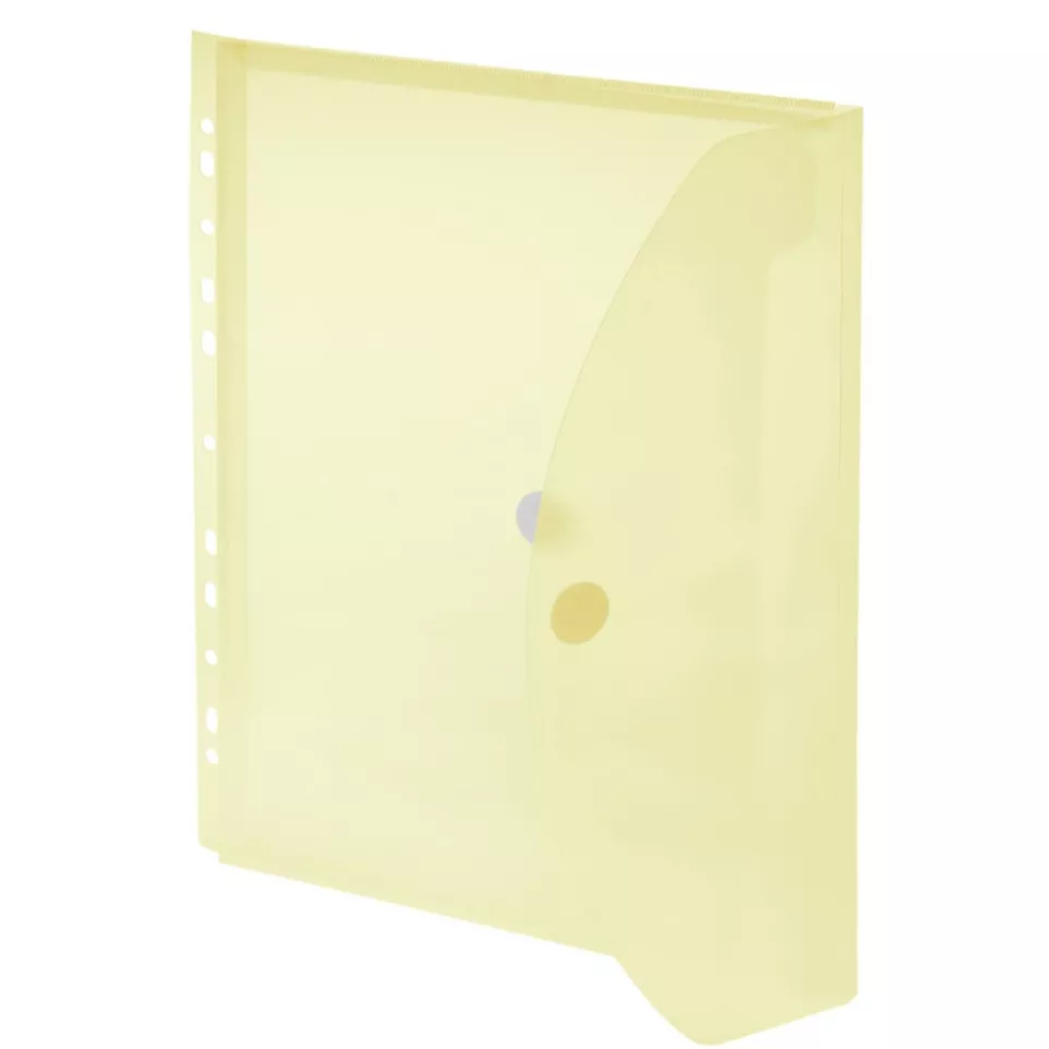 Foldersys A4 Punched Pocket Yellow