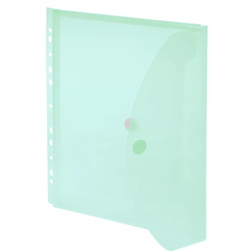 Foldersys A4 Light Green Punched Pocket