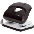Q-Connect Light Duty 2-Hole Punch Metal 30 Sheets Black