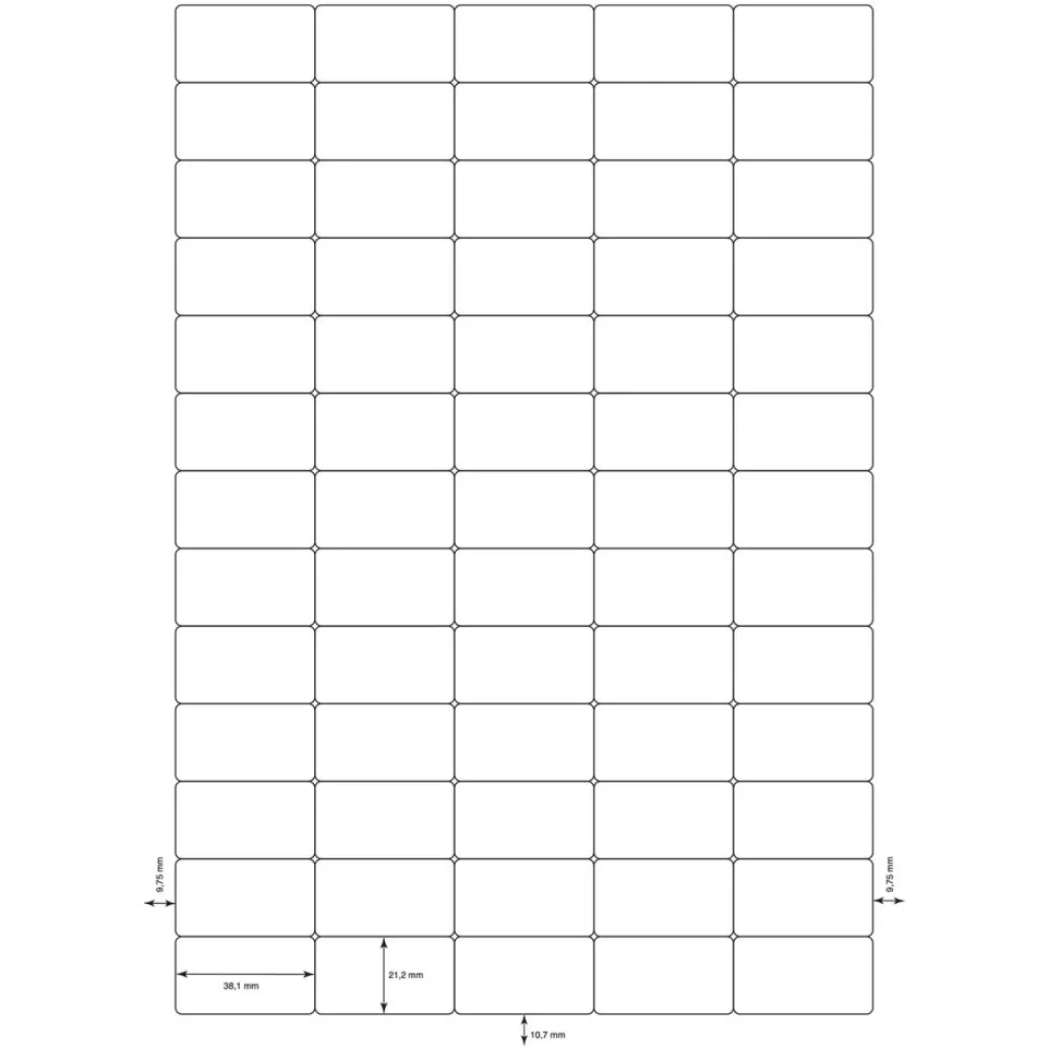 Q-CONNECT étiquettes, blanc, coins...